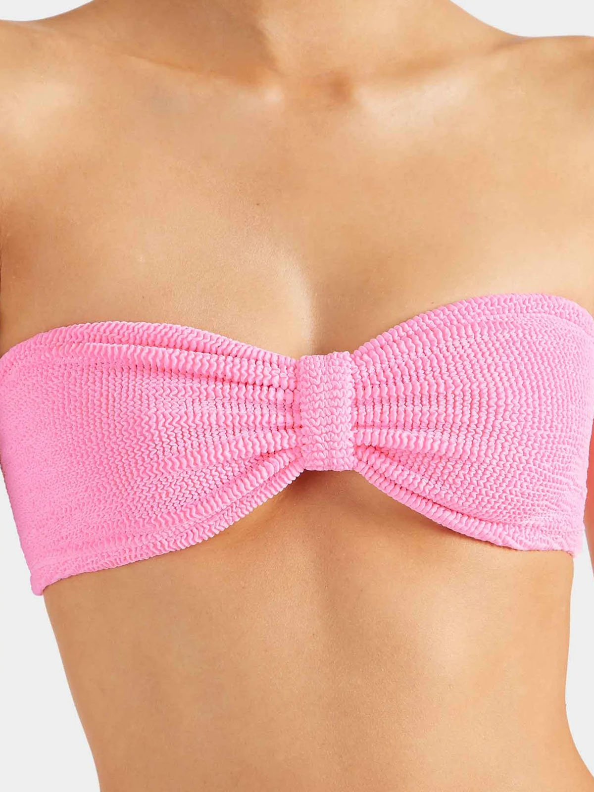 Jean Metallic Crinkle Bikini - Bubblegum