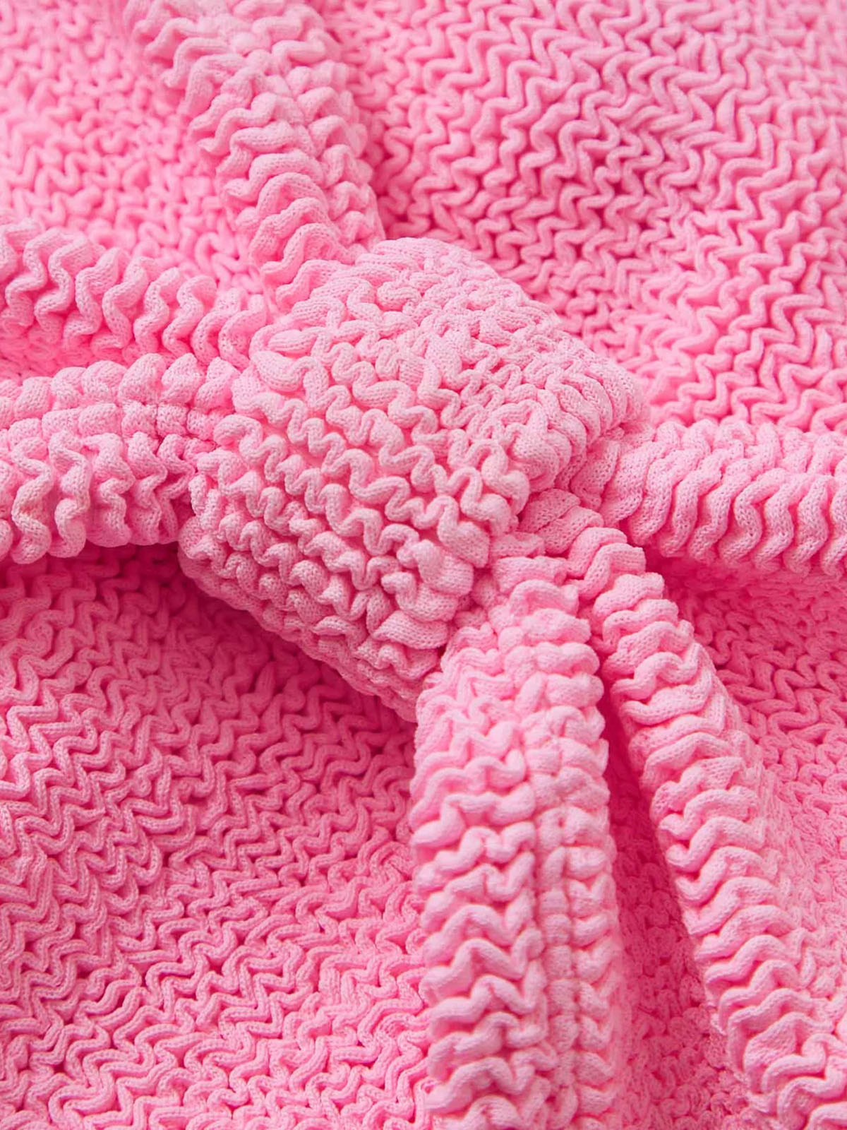 Jean Metallic Crinkle Bikini - Bubblegum