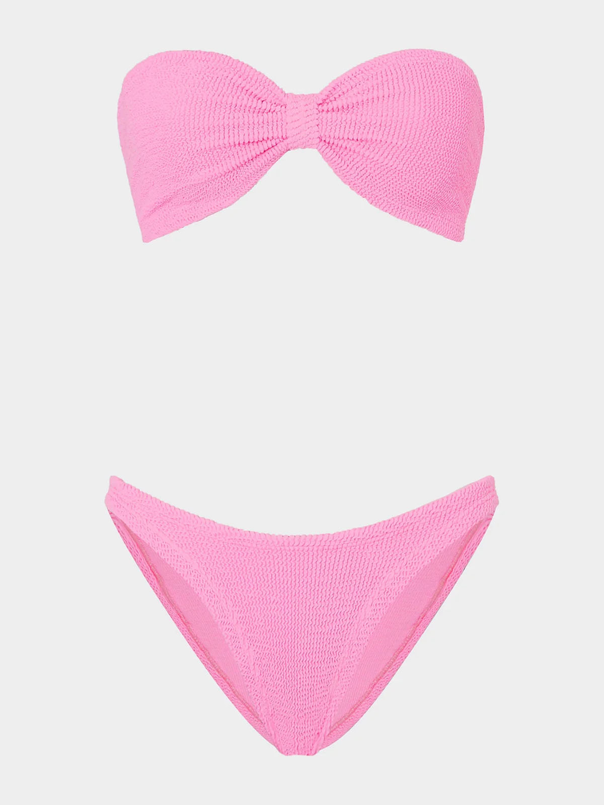 Jean Metallic Crinkle Bikini - Bubblegum