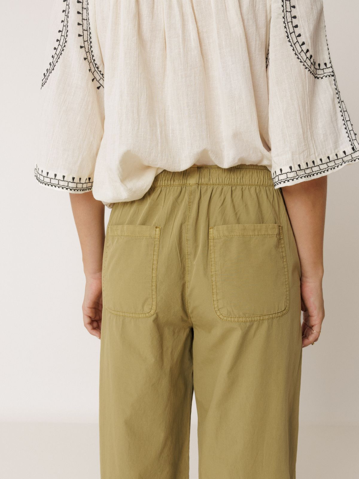 Mateo Poplin Trousrs - Green