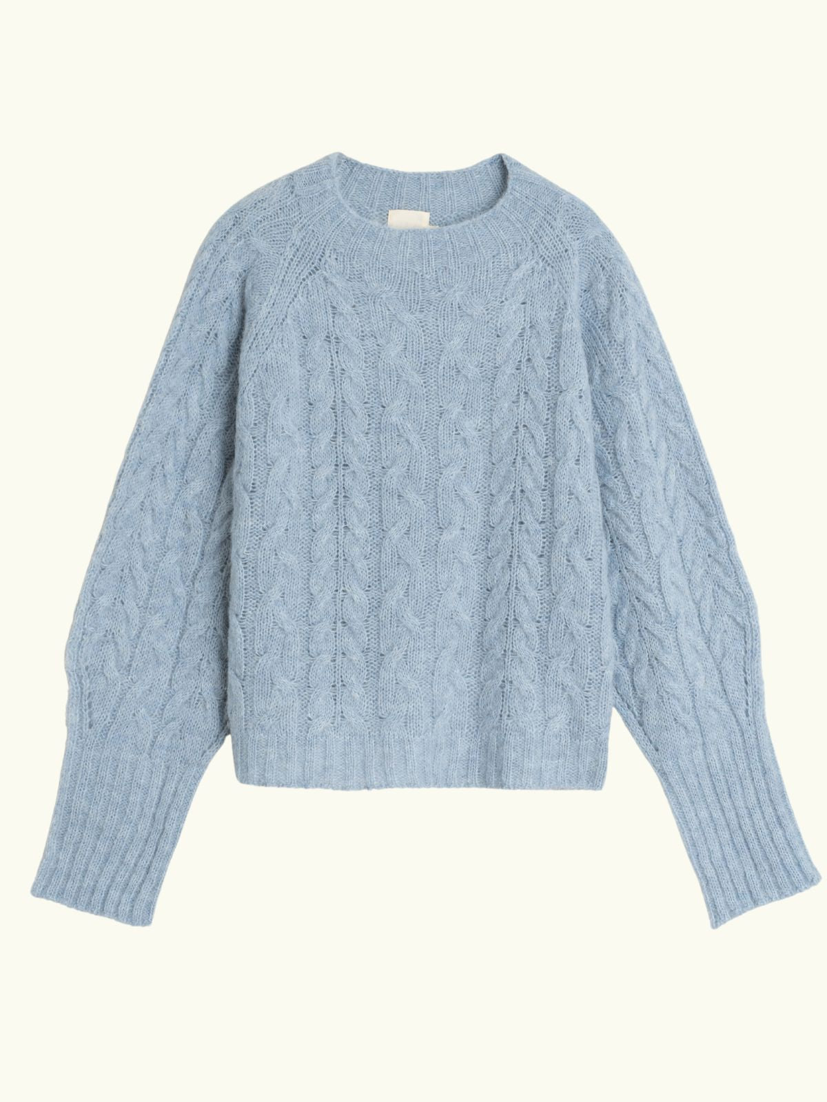 INDI & COLD Pale blue Cable knit Jumper