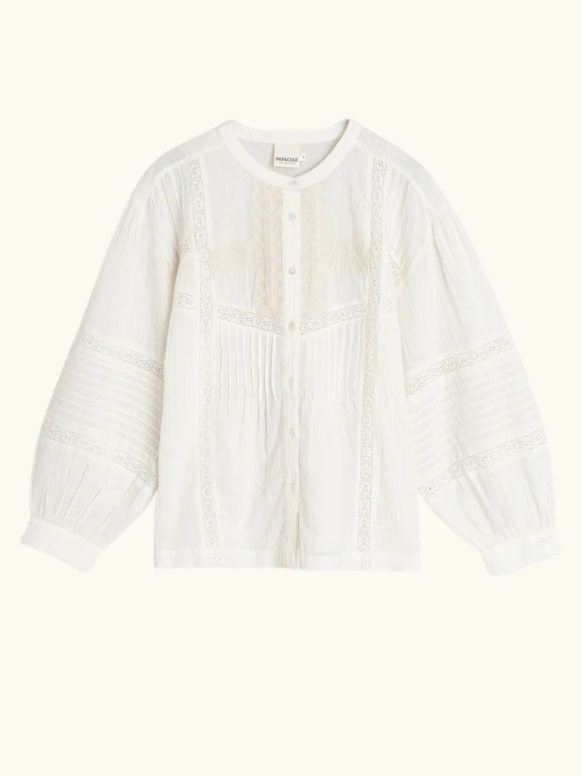 Ethnic Embroidered Blouse - White