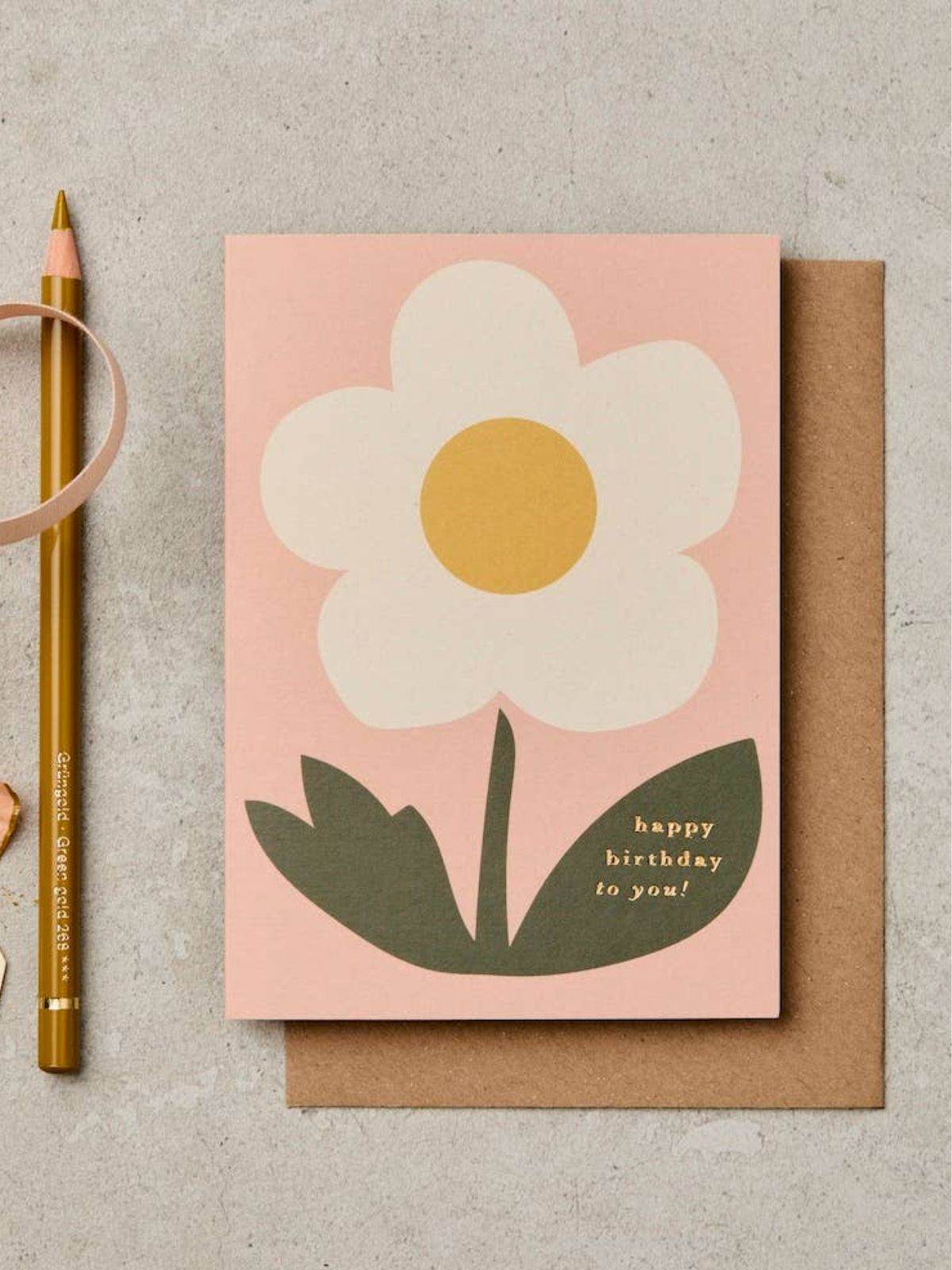 Happy Birthday Card - Flower
