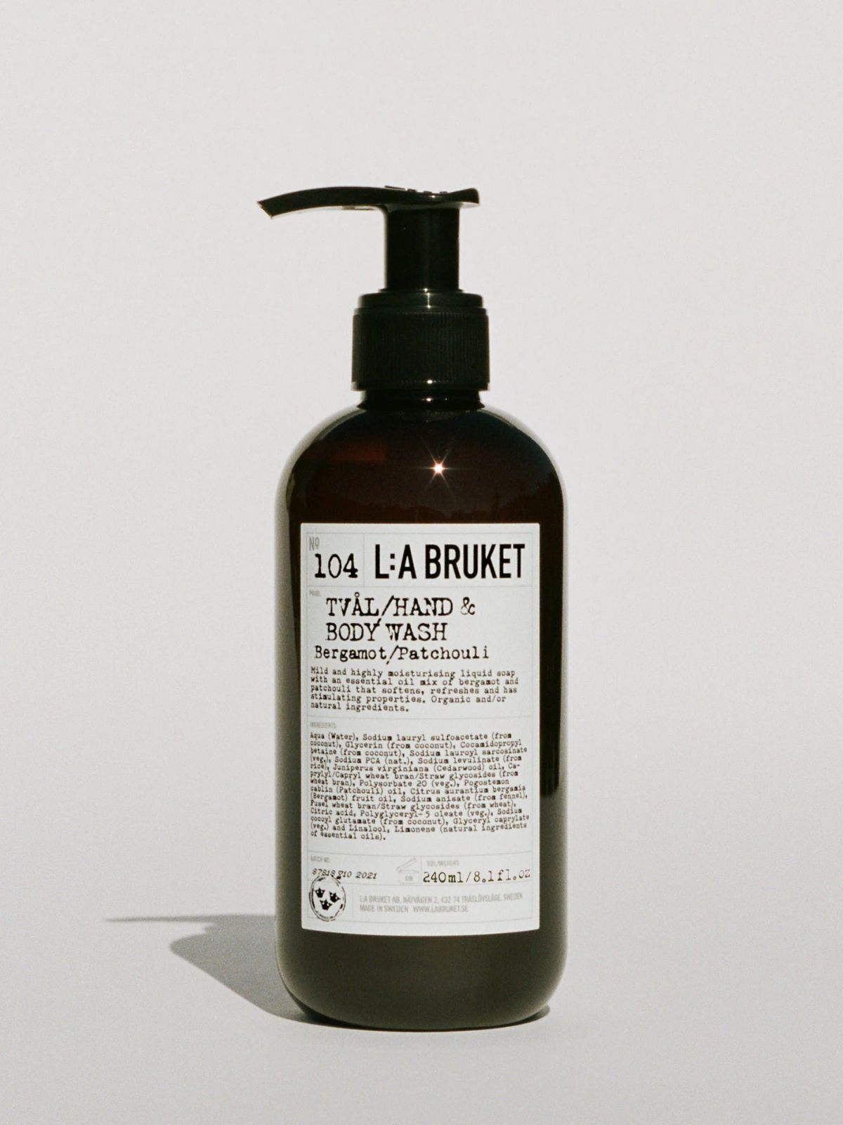 Hand & Body Wash - Bergamot / Patchouli - 240 ml