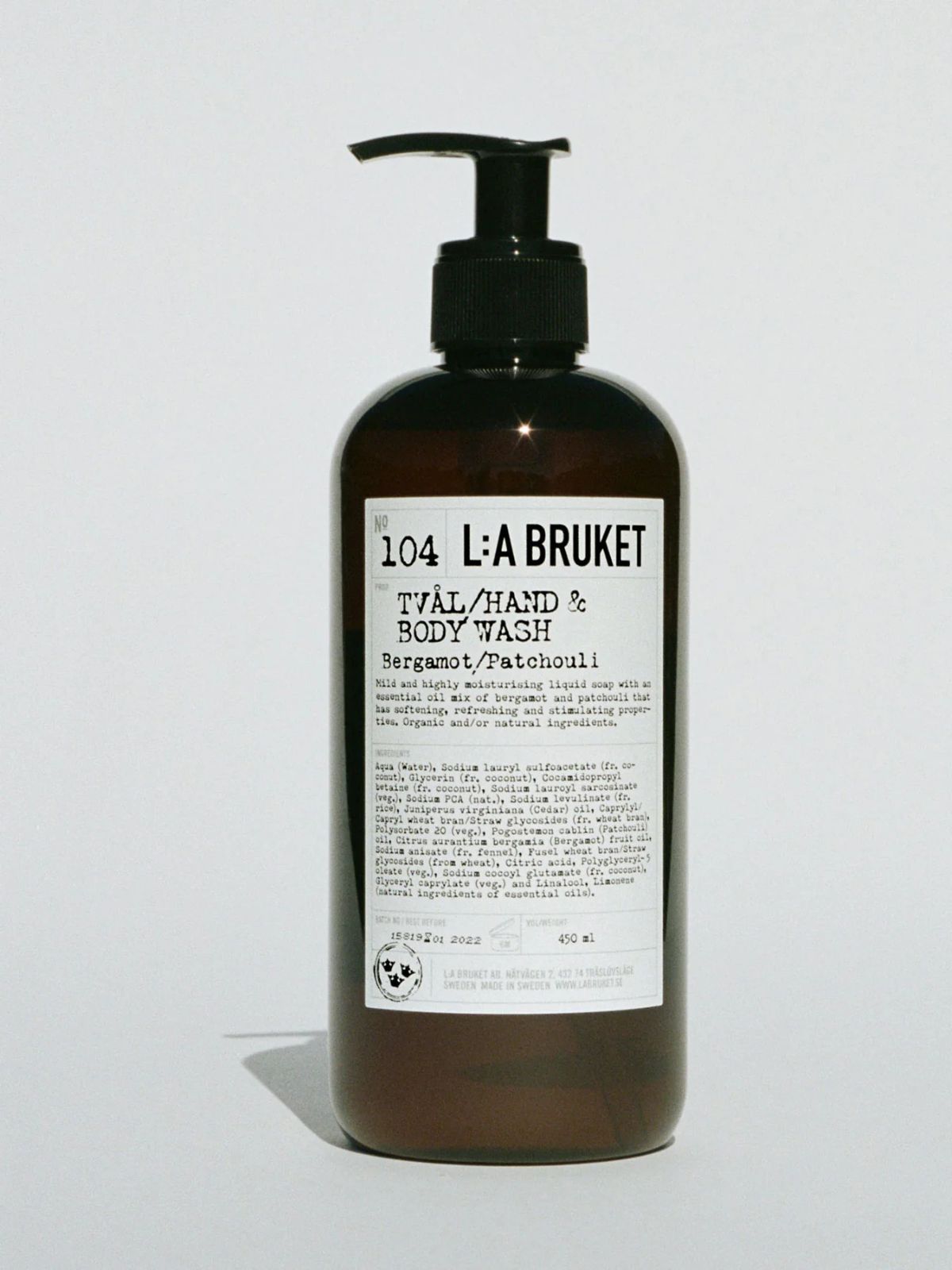 Hand & Body Wash - Bergamot / Patchouli - 450 ml