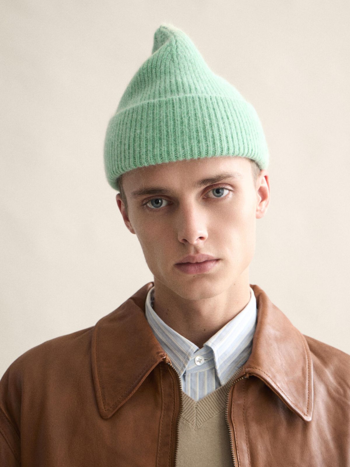Wool Benie - Jade