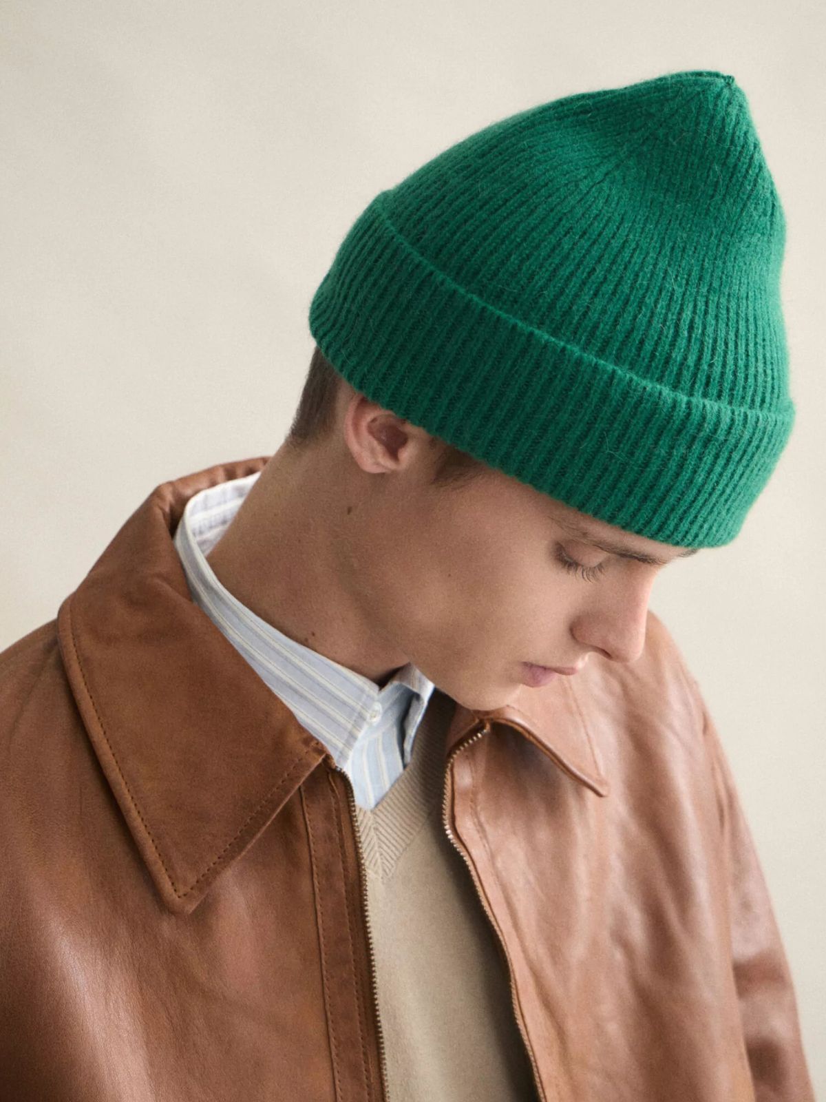Wool Beanie – Pine