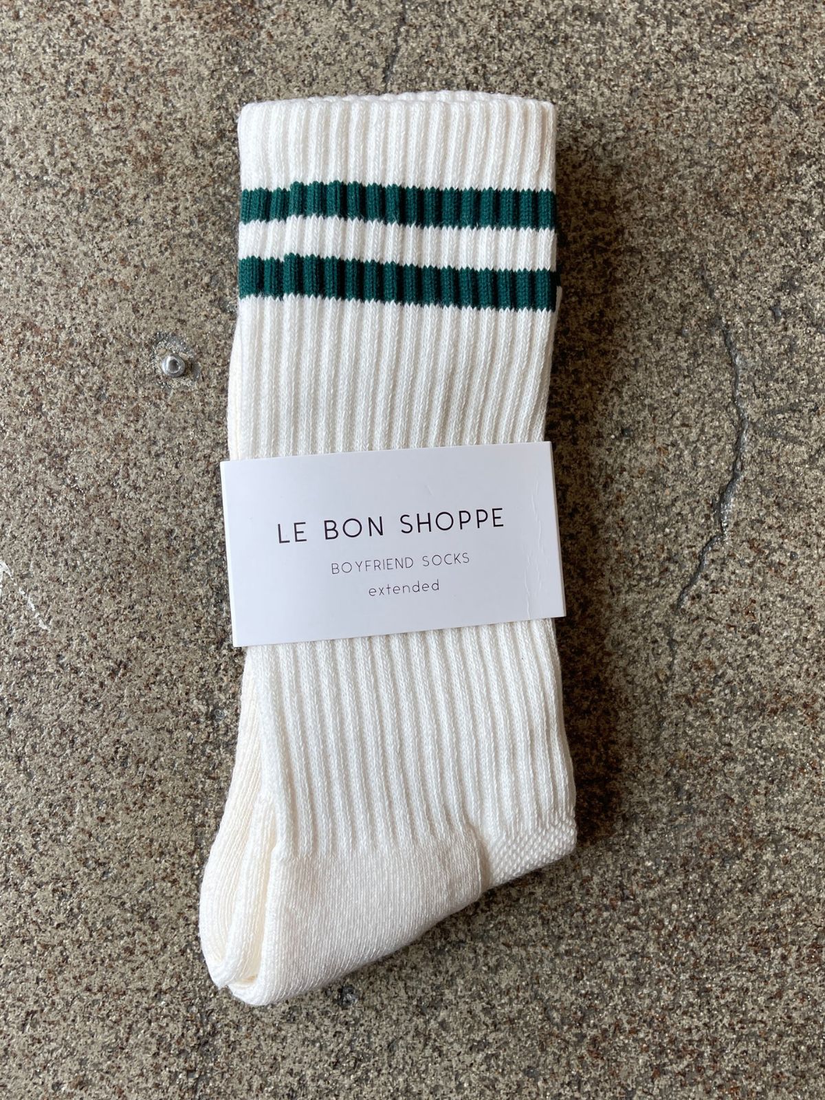 Extended Boyfriend Socks - Parchment