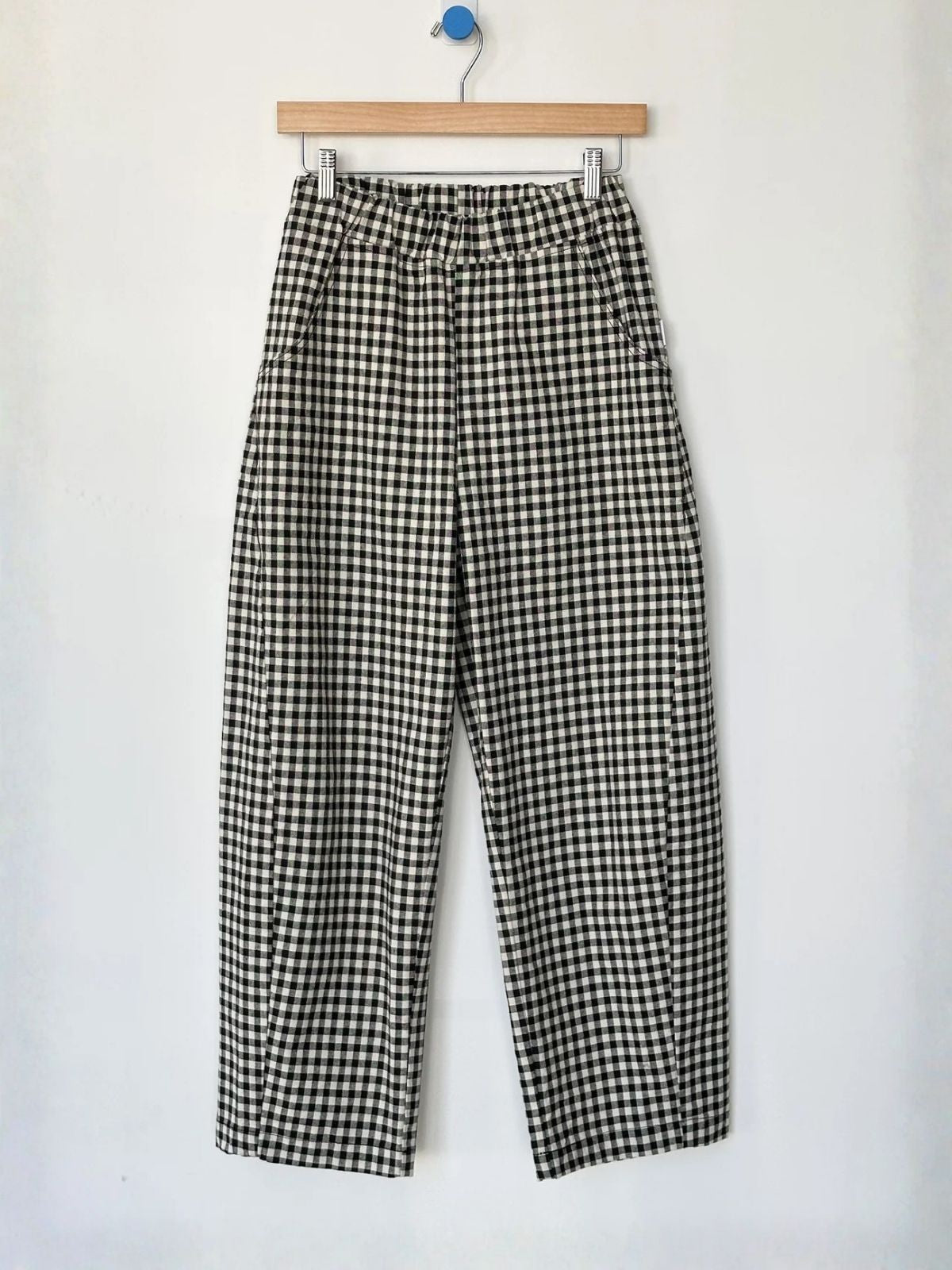 Arc Gingham Pants - Black & White