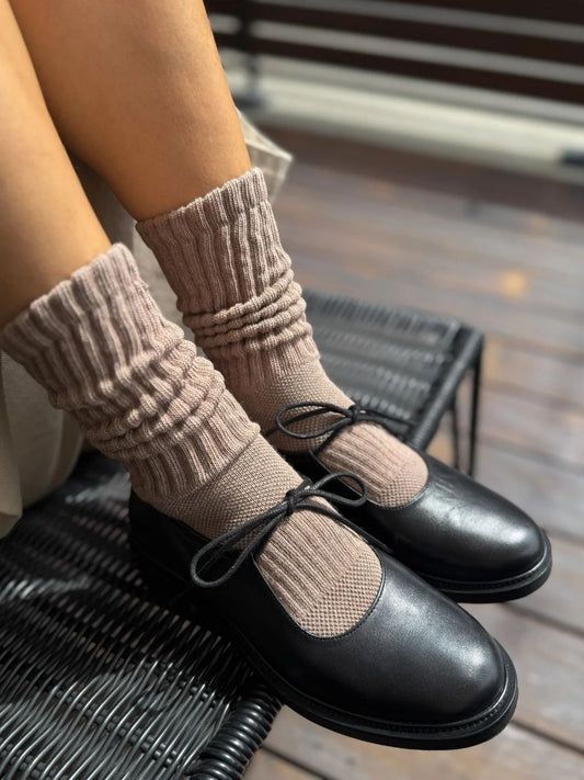 Ballet Socks- Mocha Mousse