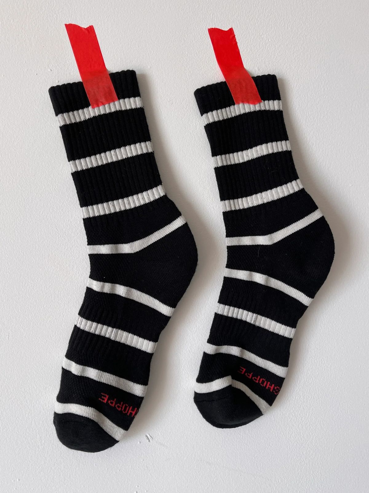Striped Boyfriend Socks - Black