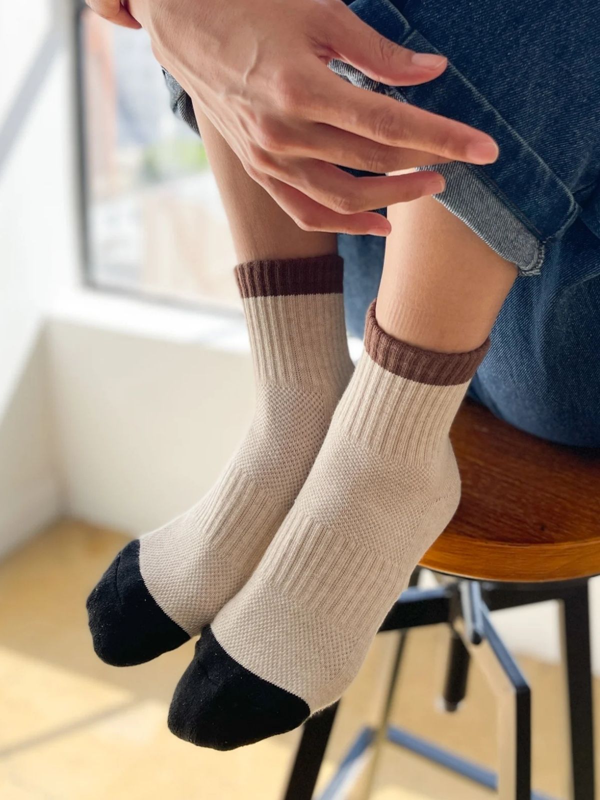Girlfriend Socks - Black Coffee