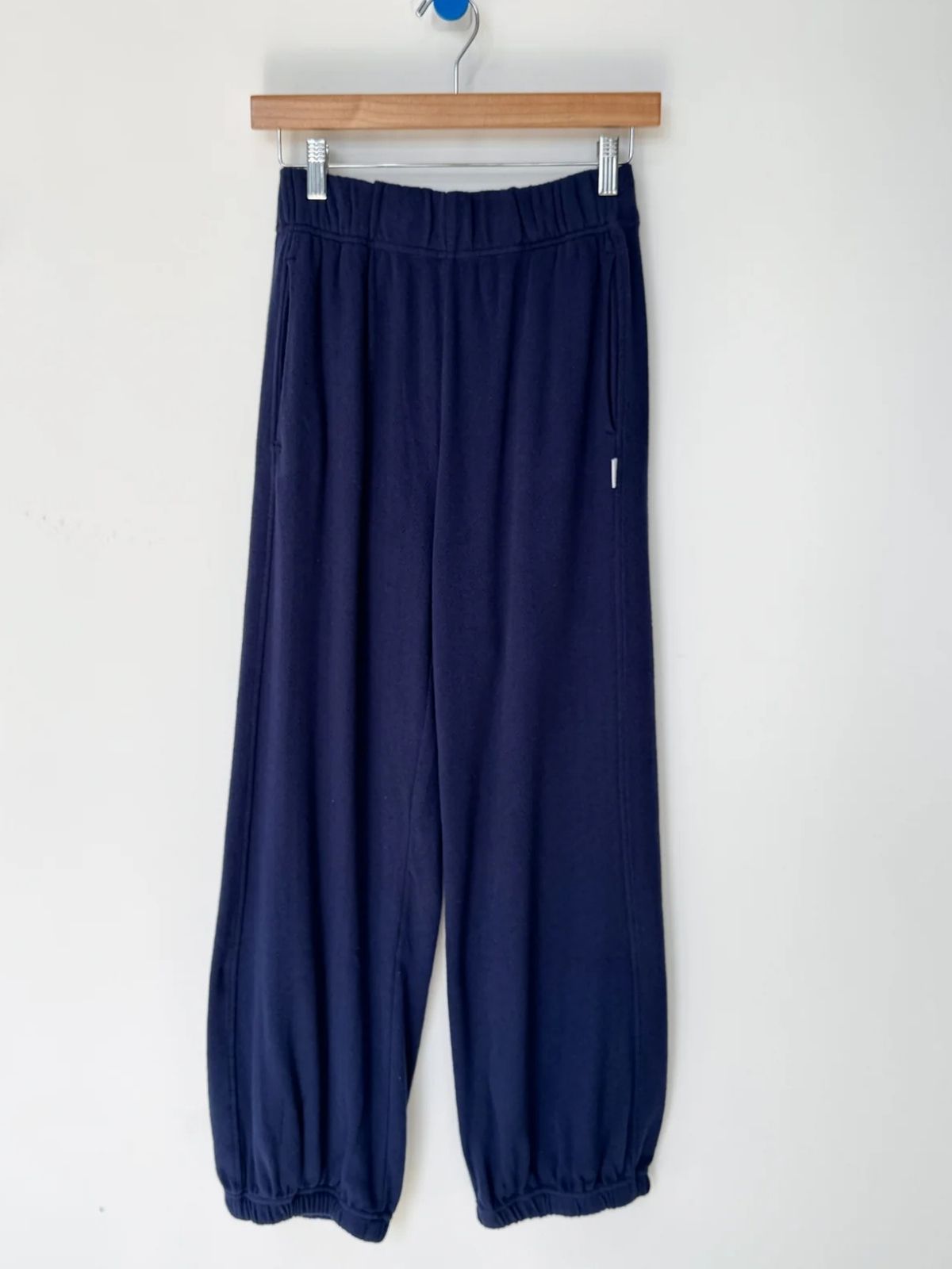 Pointelle Balloon Pants - Navy