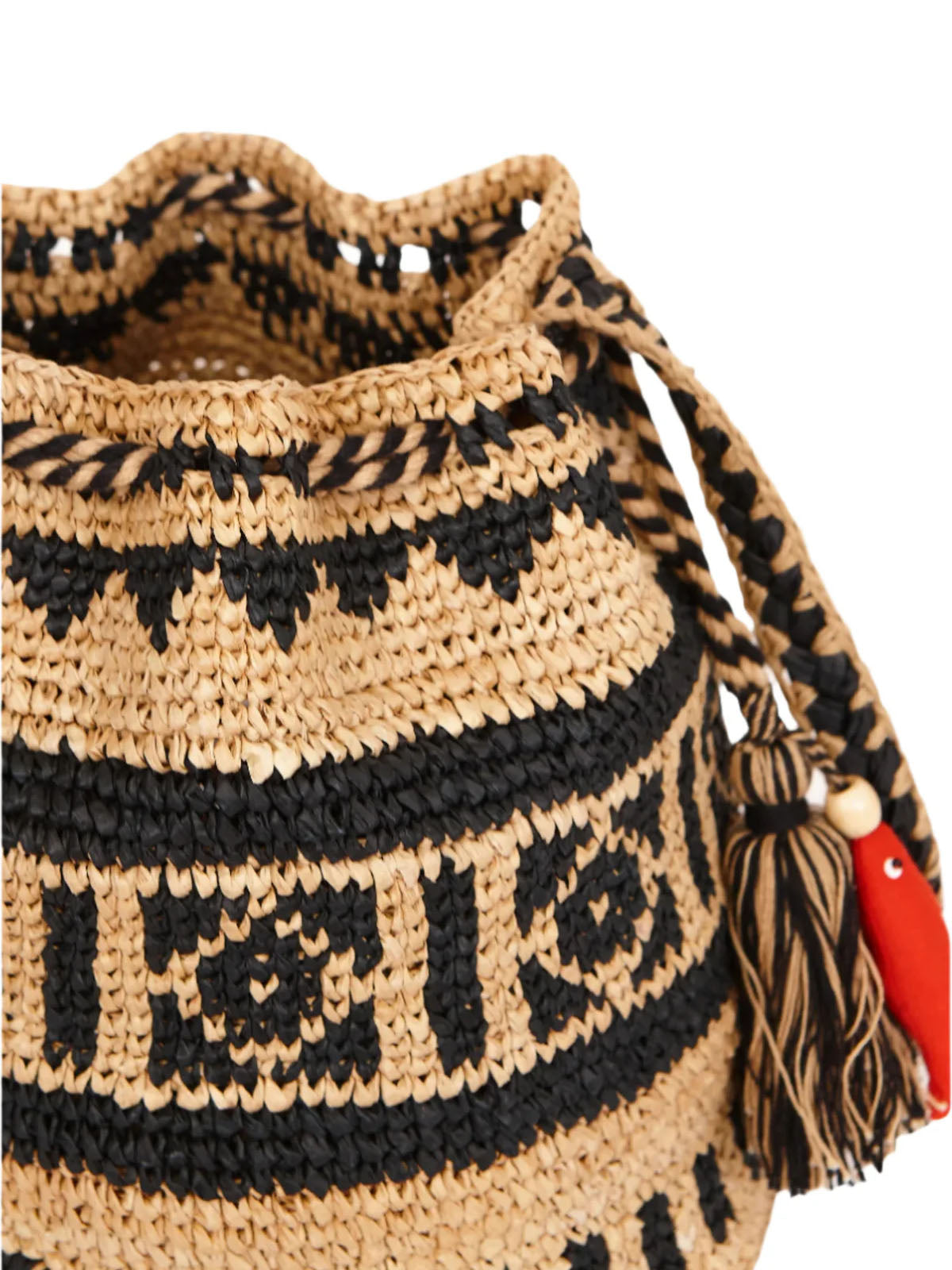 Pari Raffia Crossbody Pouch