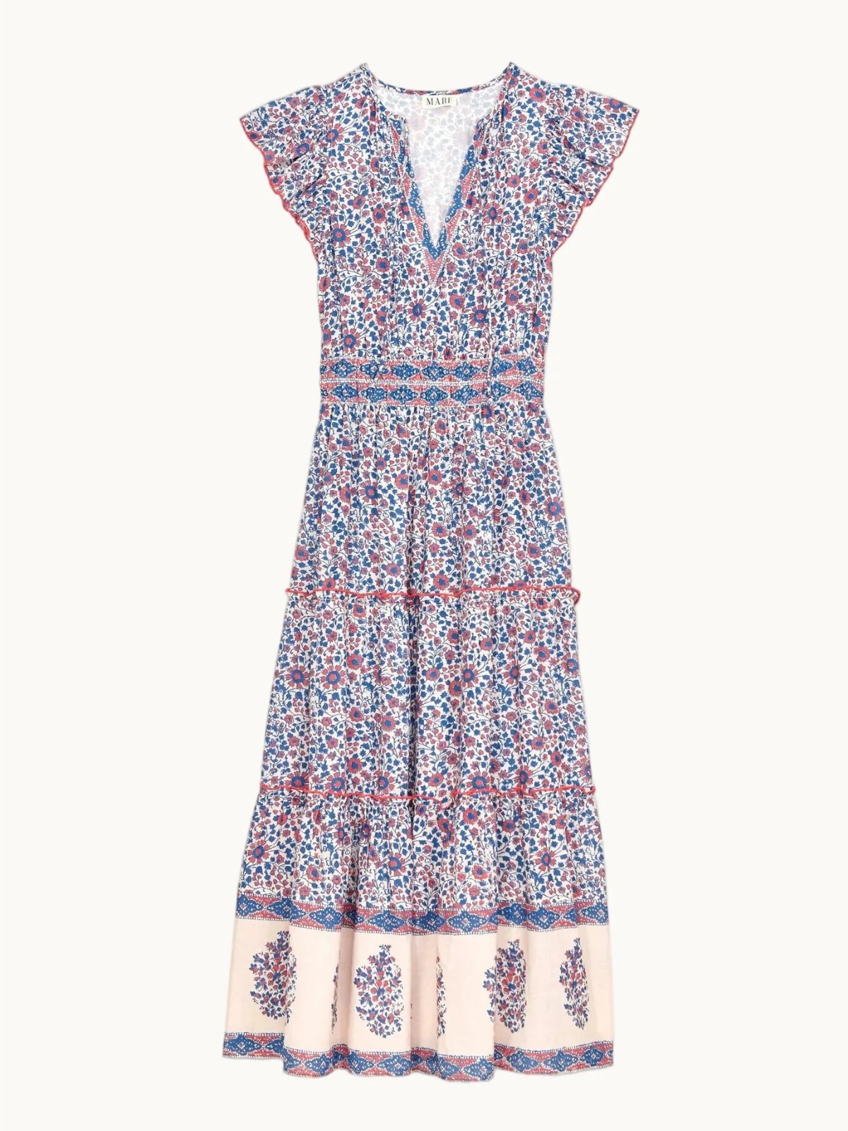 Della Print Maxi Dress - Blue