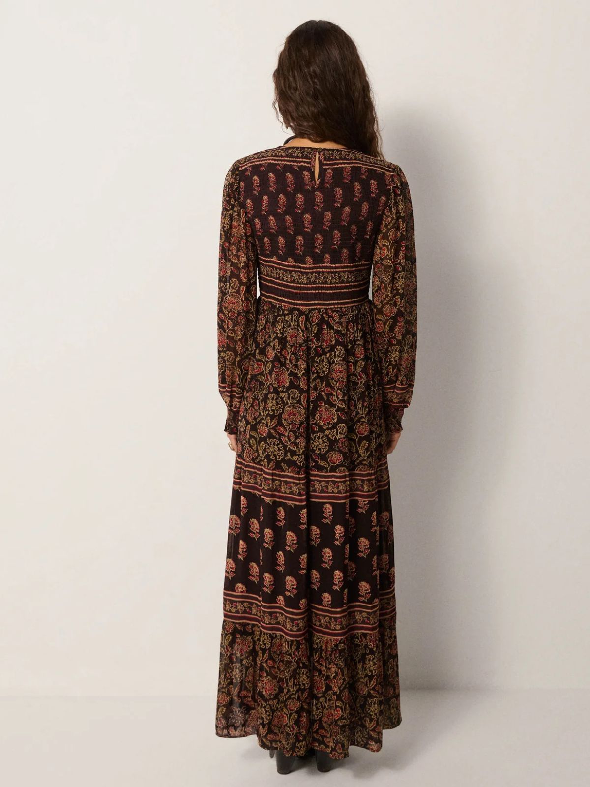 Andrea Print Dress - Black