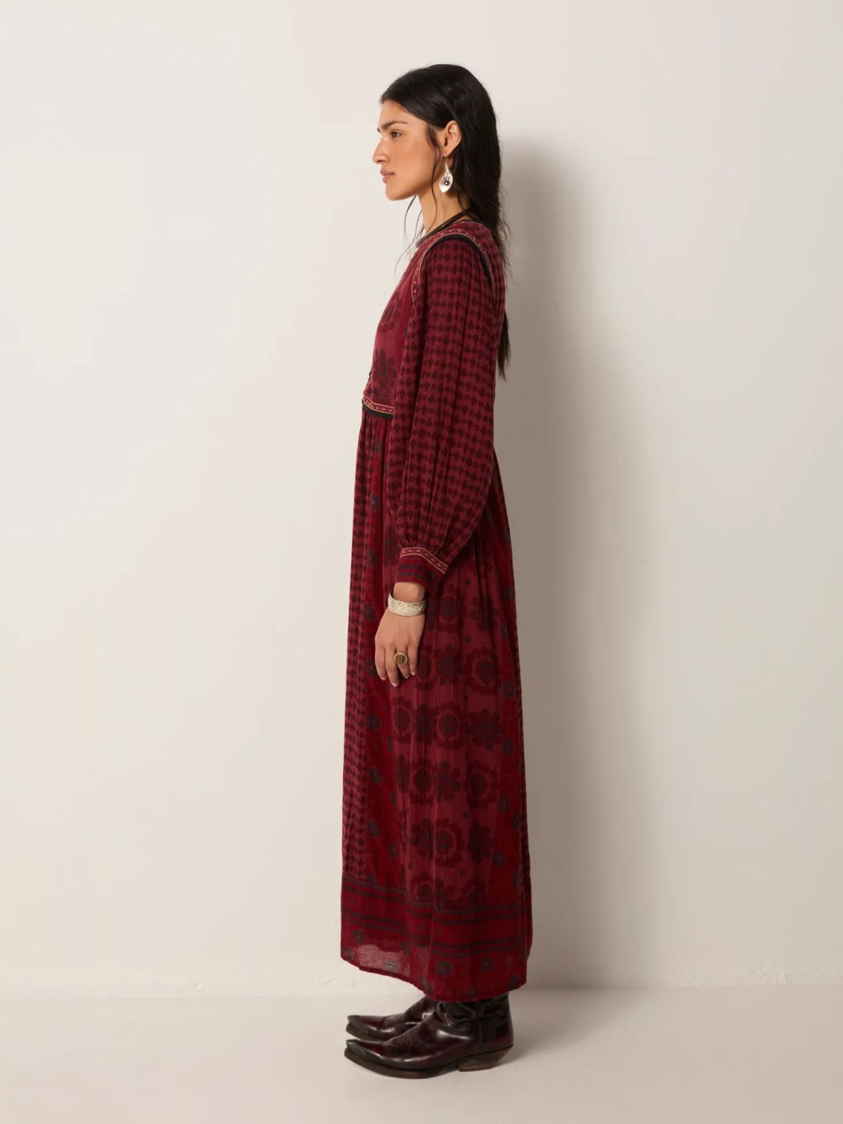Ginevra Dress - Burgundy