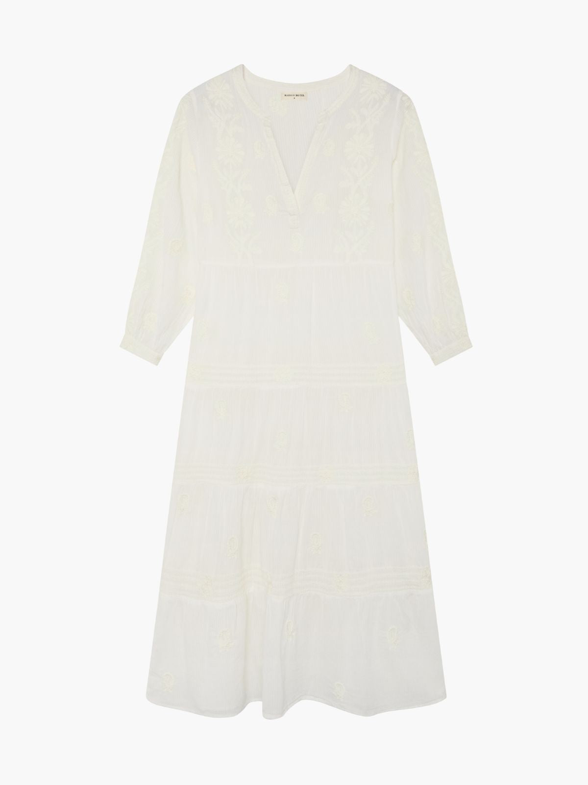 Lala Embroidered Dress - Ecru