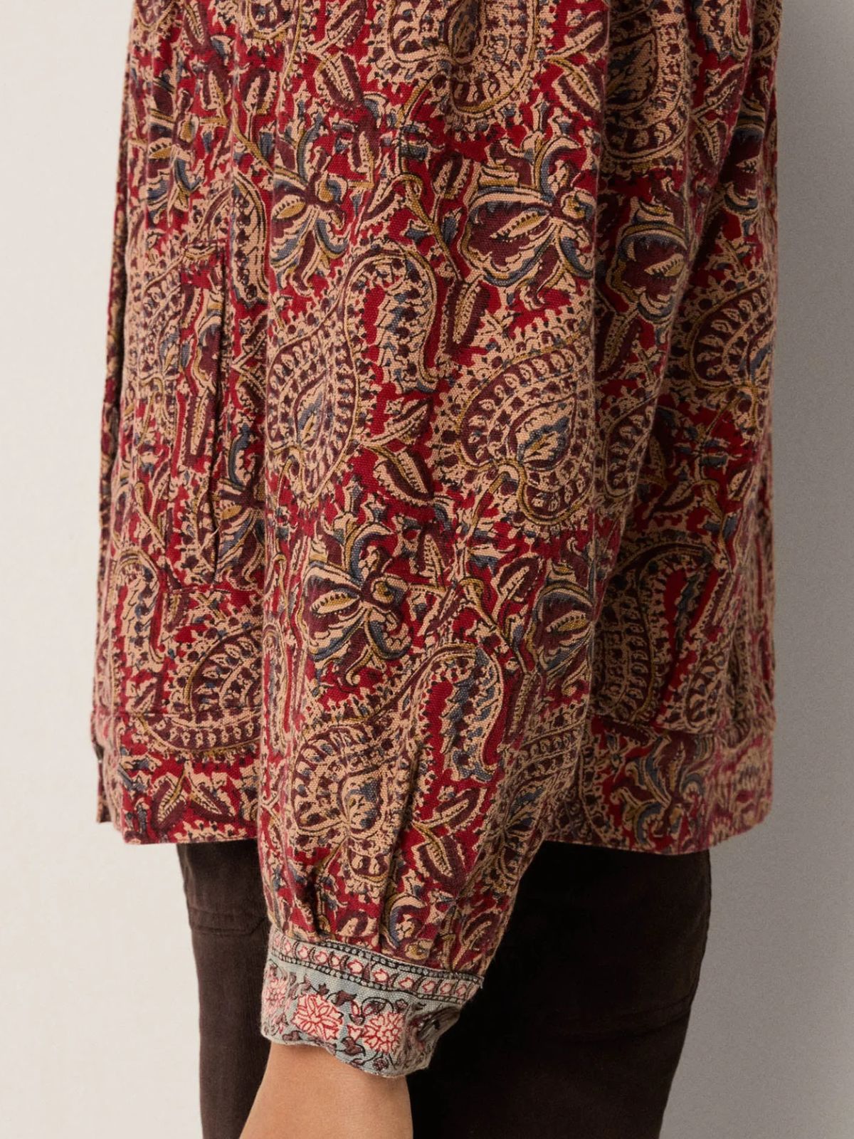 Olivia Print Jacket - Red