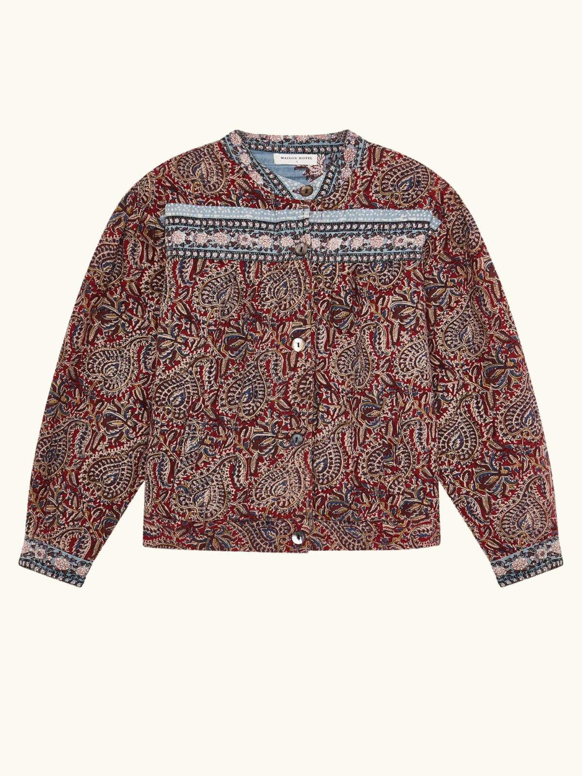 Olivia Print Jacket - Red