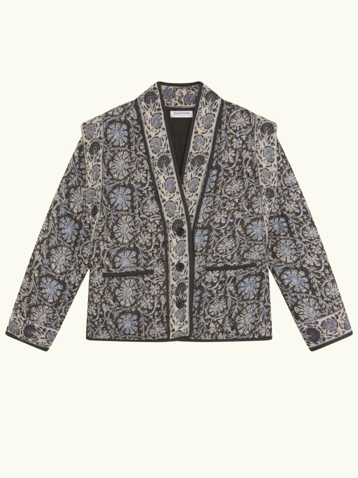Sugata Print Jacket - Blue