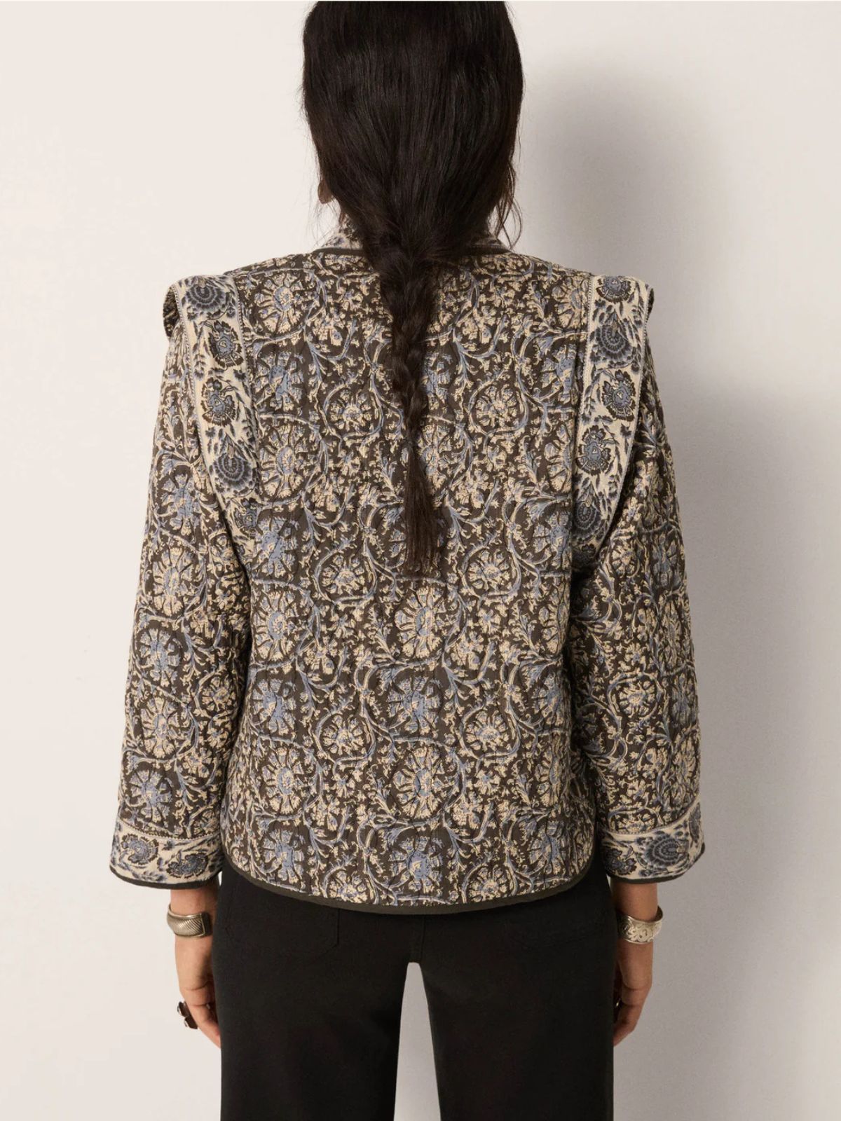 Sugata Print Jacket - Blue