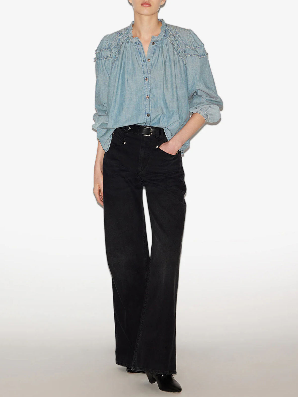 Milya Chambray Blouse