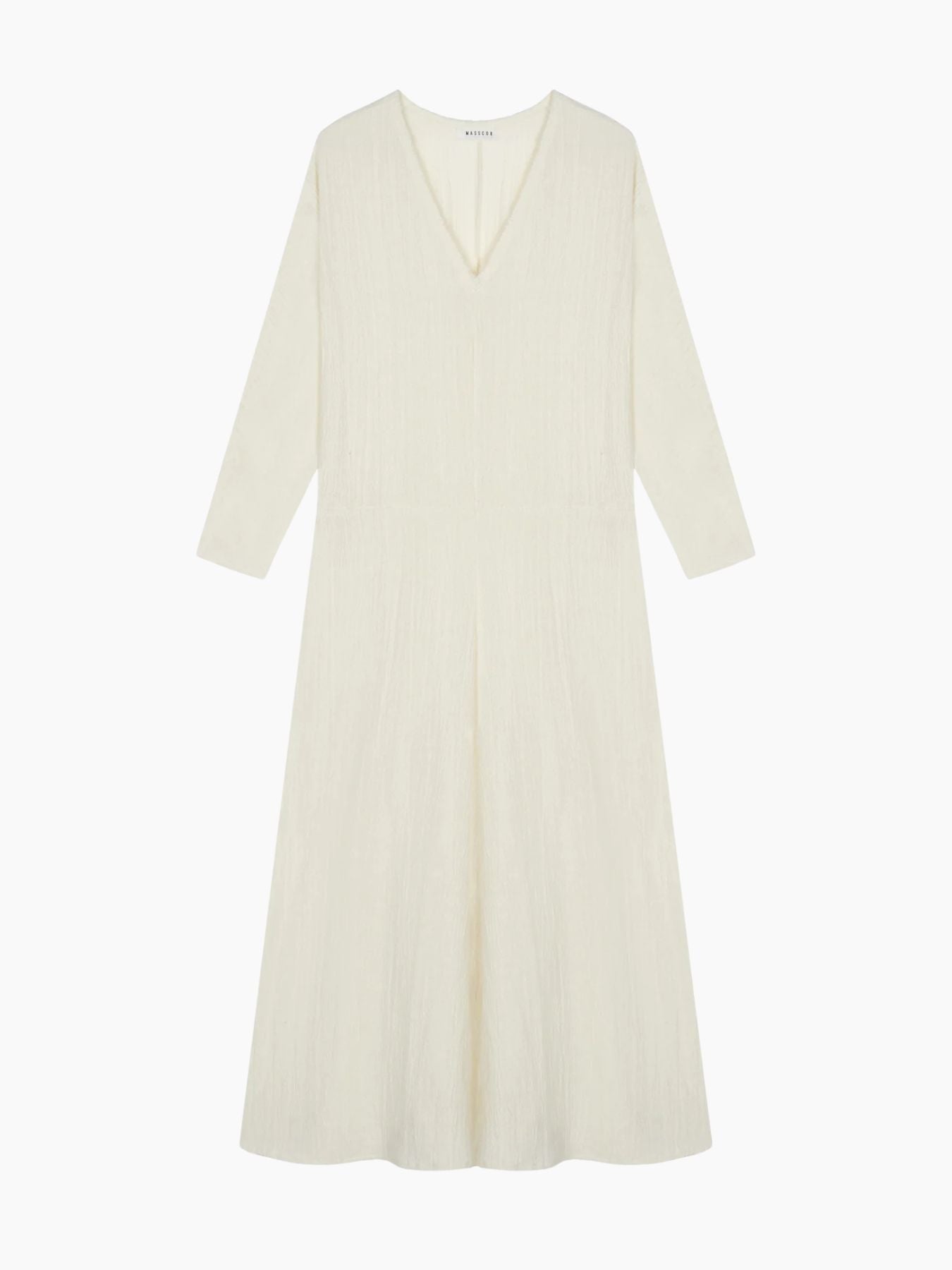 Iris Fashion - MASSCOB - Arbor V-Neck Long Dress - Alabaster