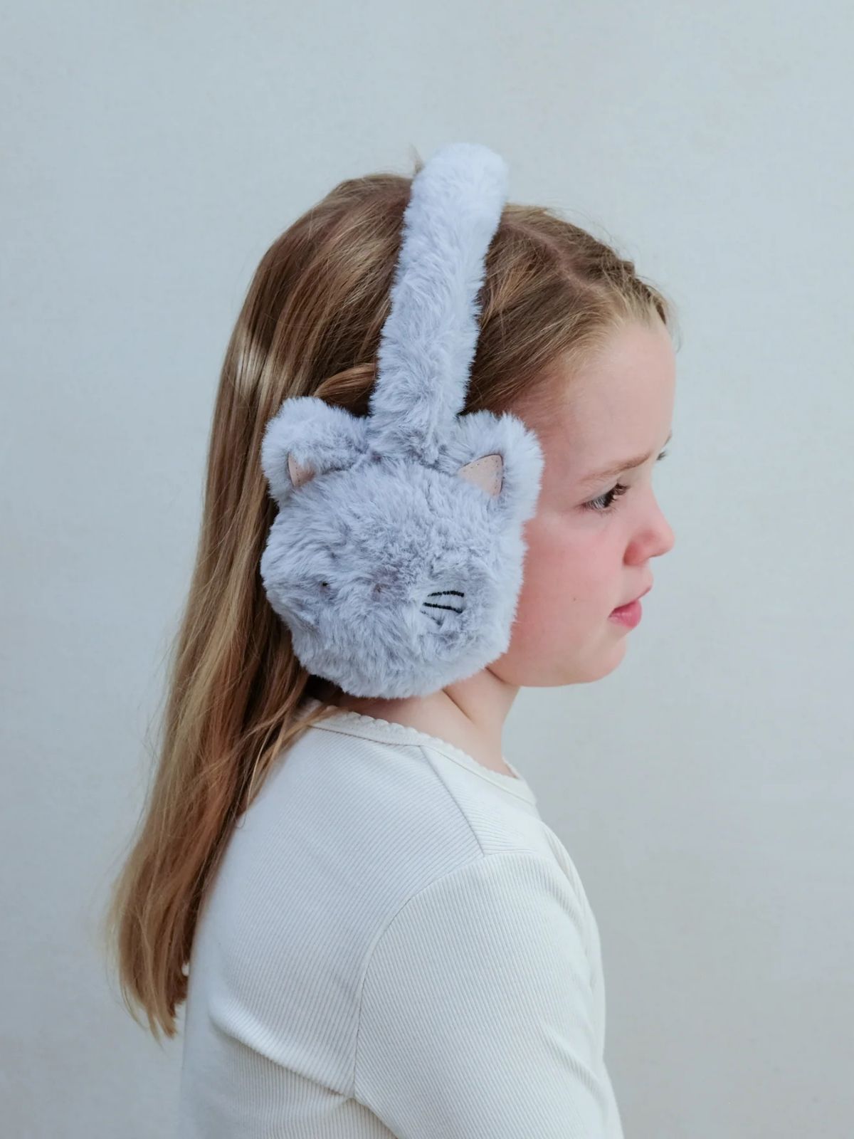 Kitty Cat Earmuffs - Grey