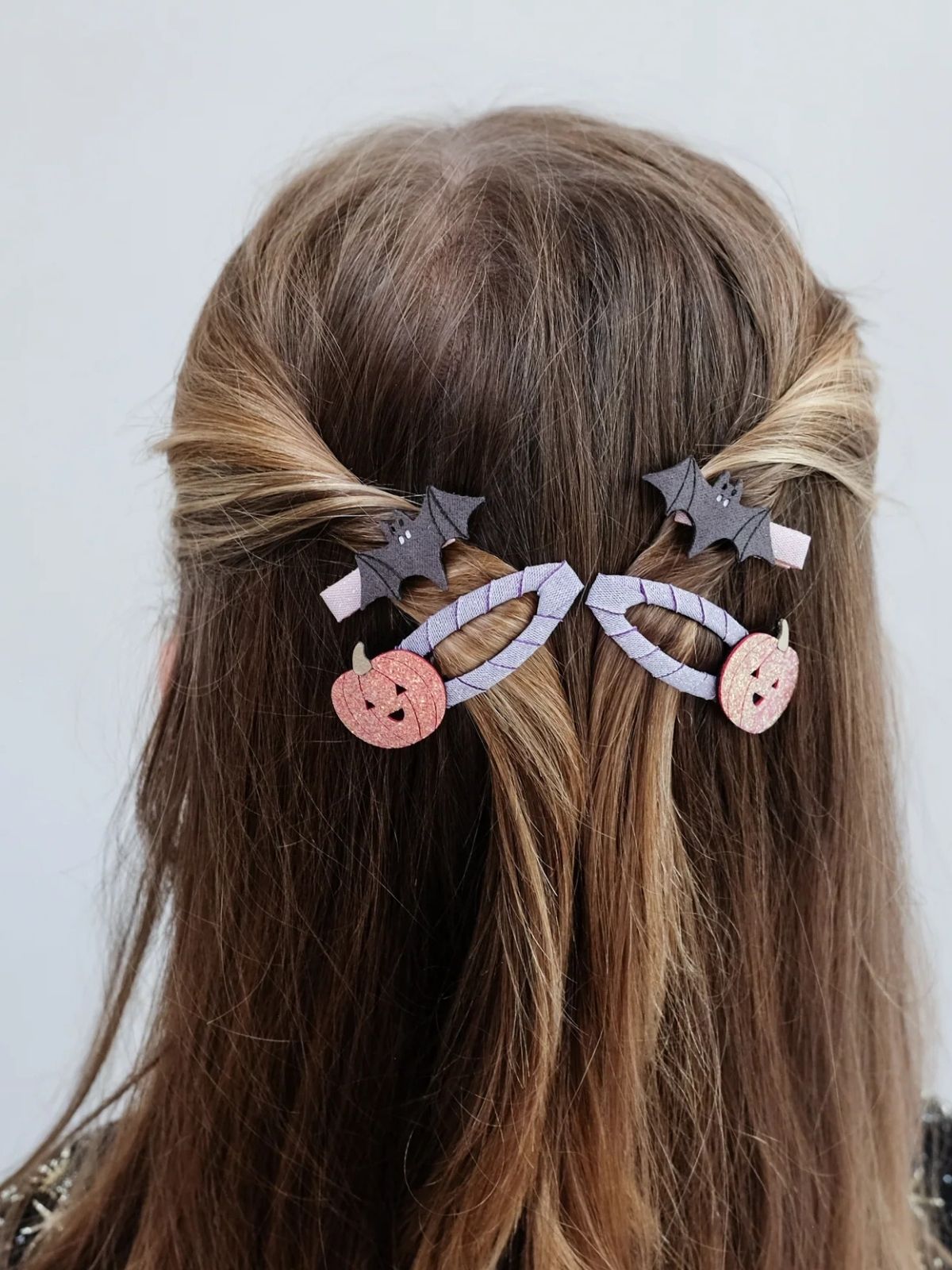 Pumpkin & Bat Clip Set - Multi