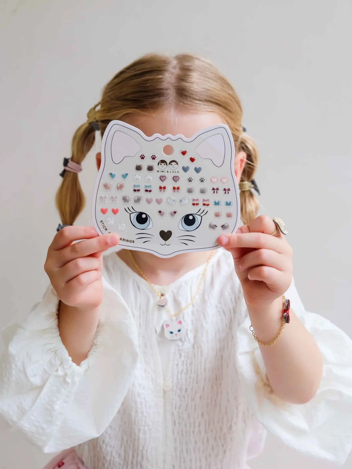 KittyBow Stick on Earrings
