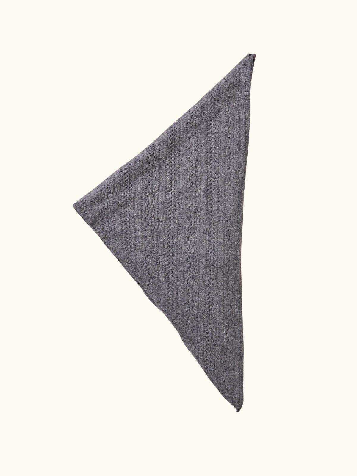 Alma Twisted Triangle Scarf - Grey