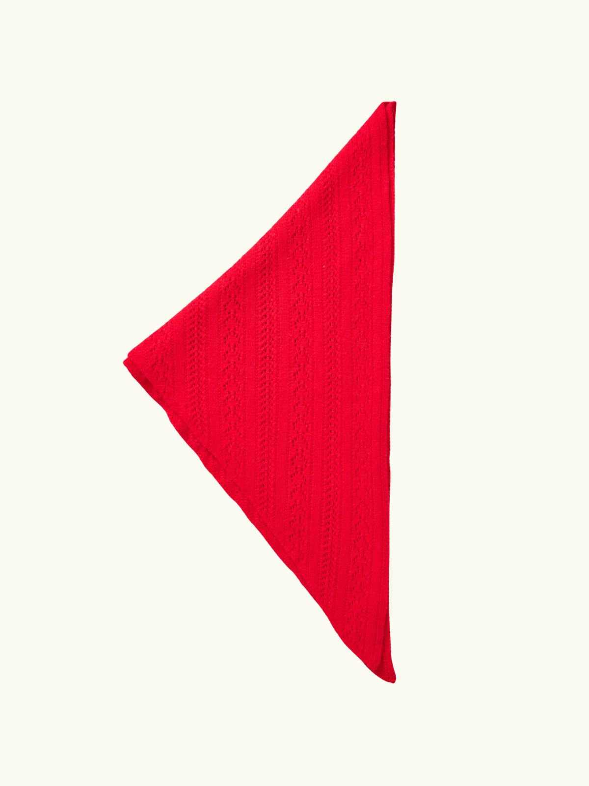 Alma twisted Triangle Scarf - Red