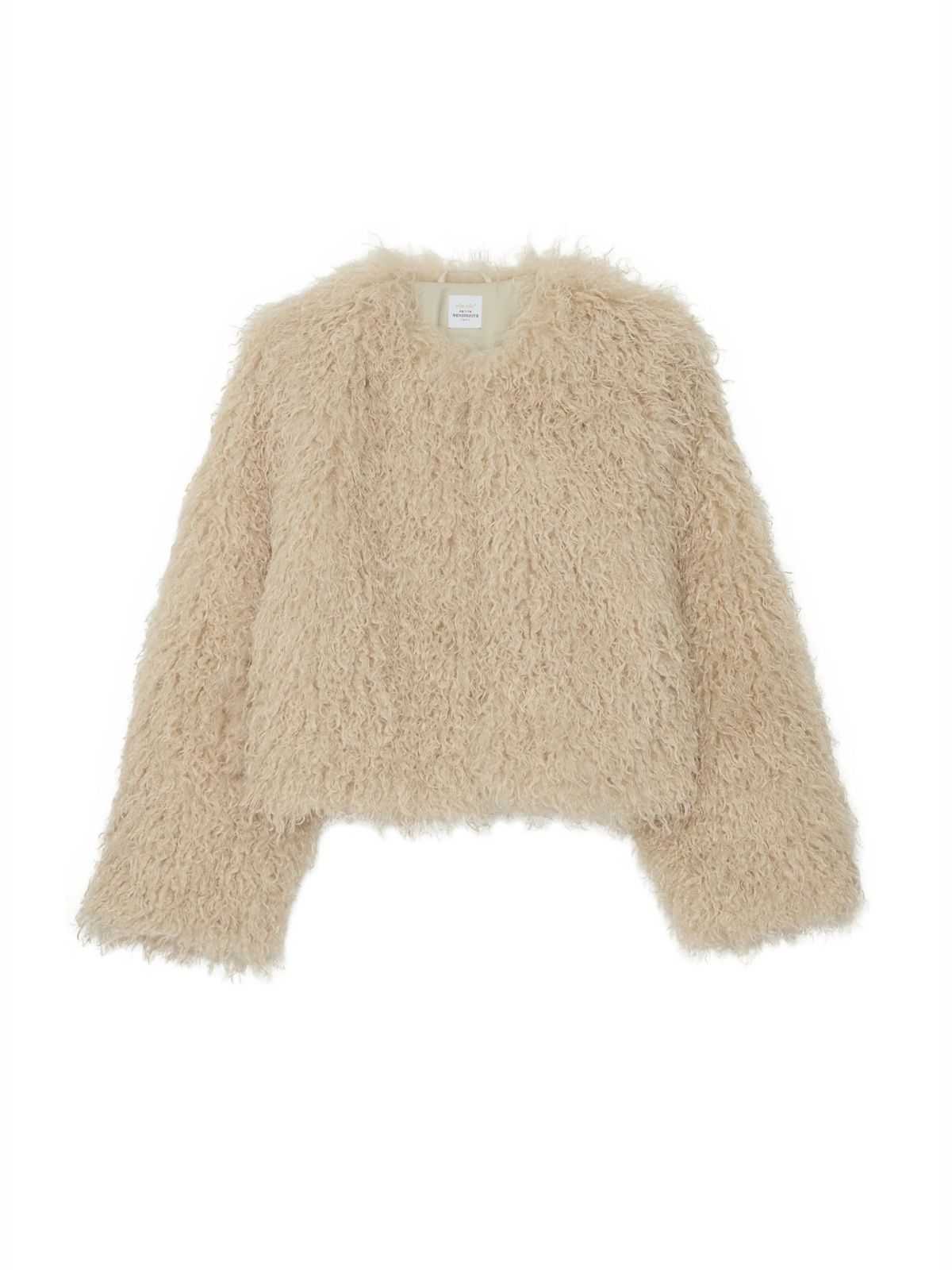 Oscar Faux Fur Jacket - Ecru