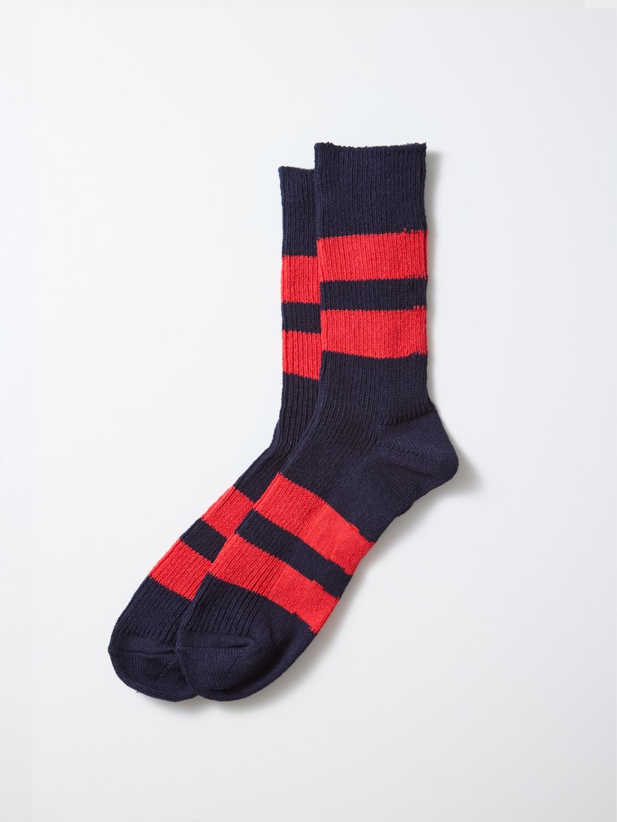 Stripe Socks - Navy/Red