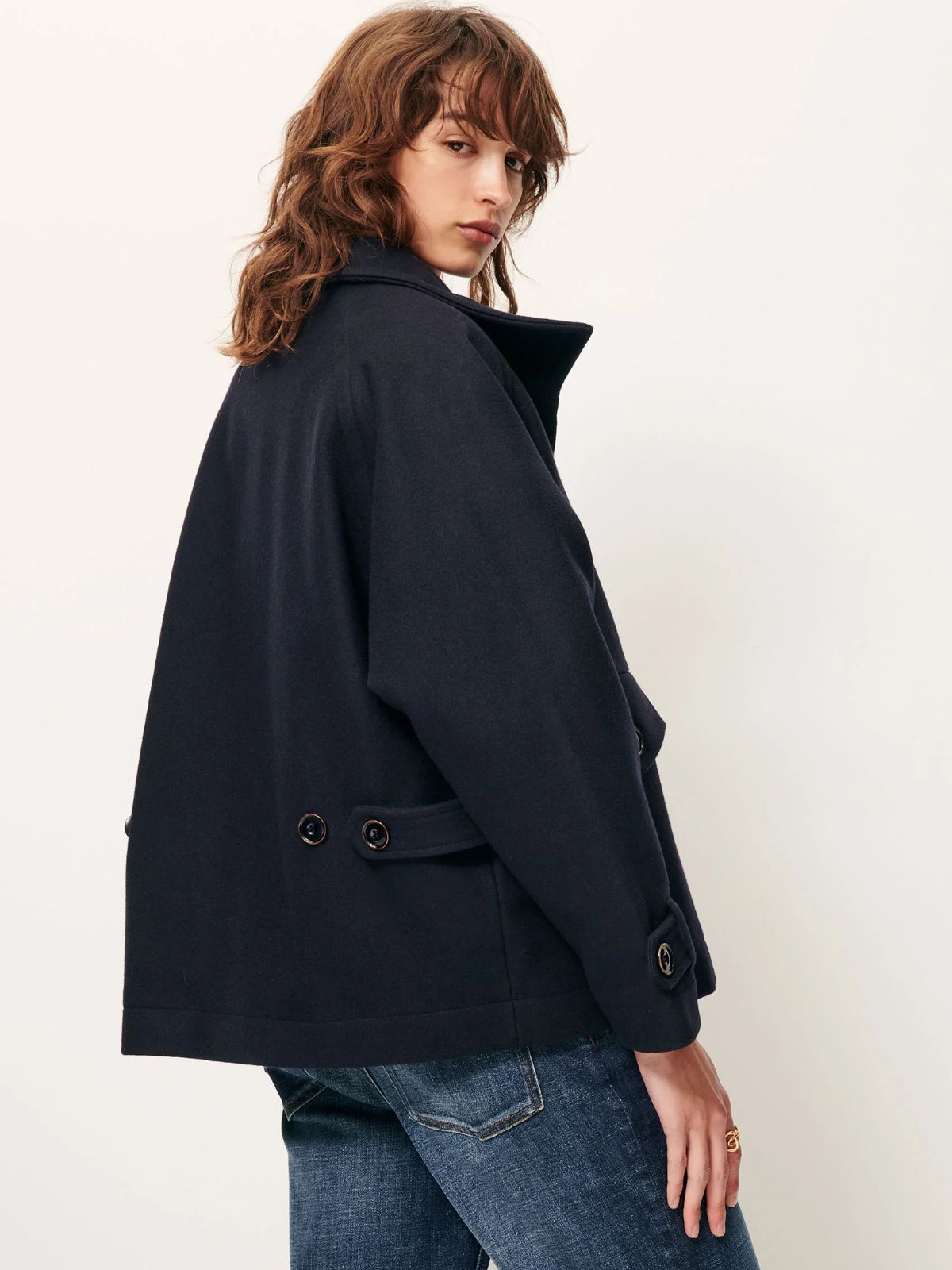 Lee Wooly Coat - Navy