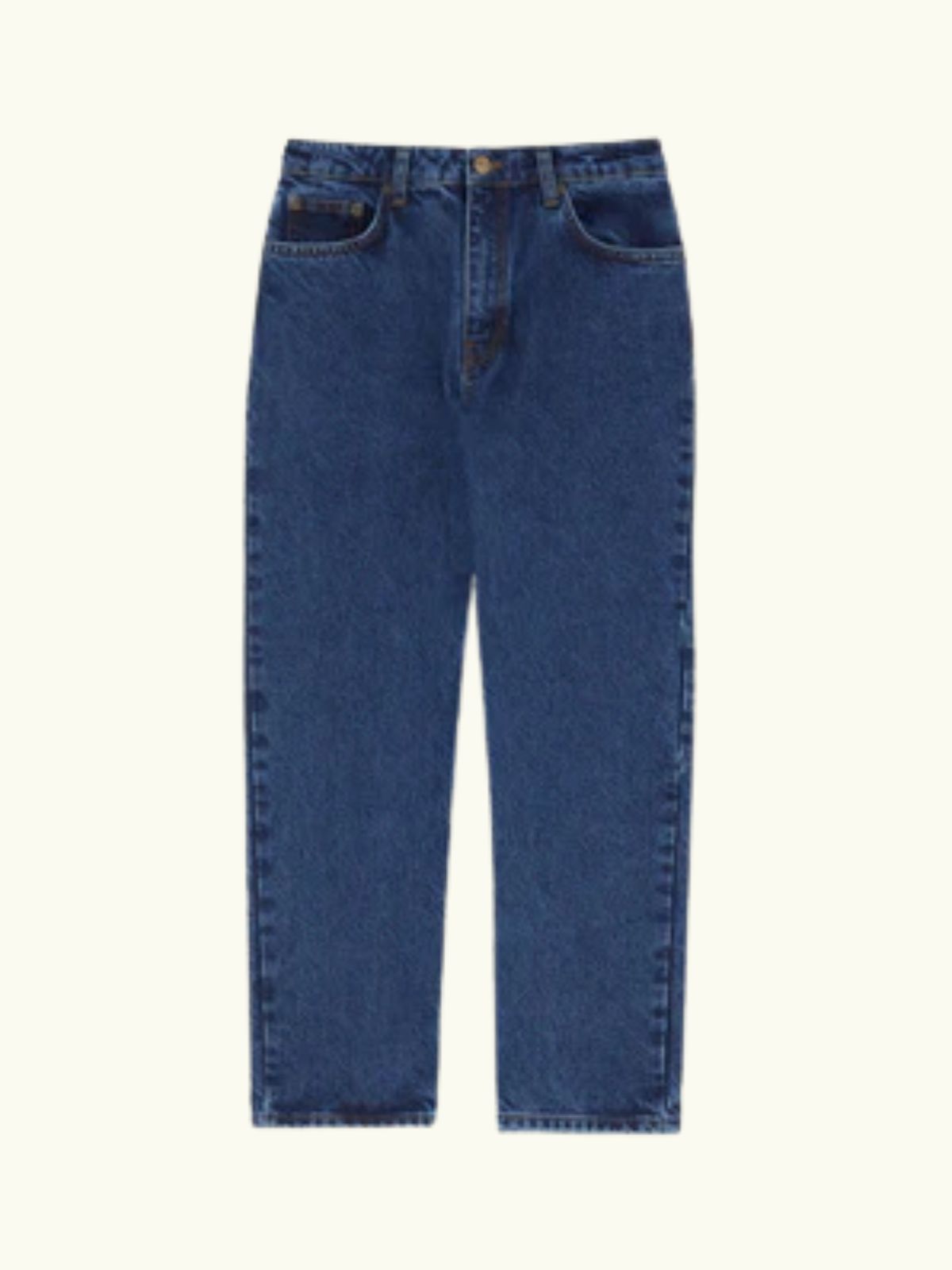Allison Cropped Jeans - Mid Blue