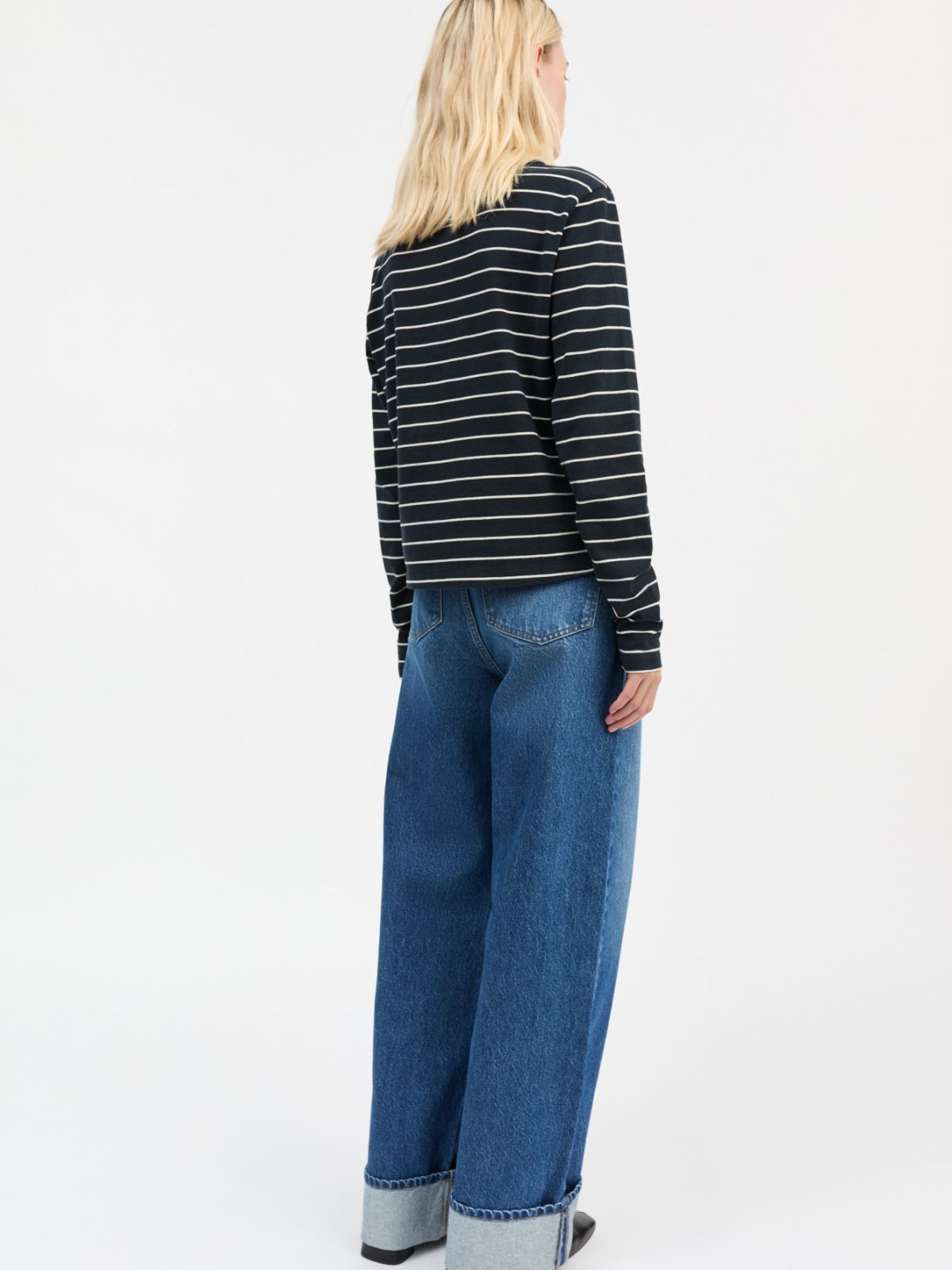 Loui Stripe Tee-shirt - Navy & White