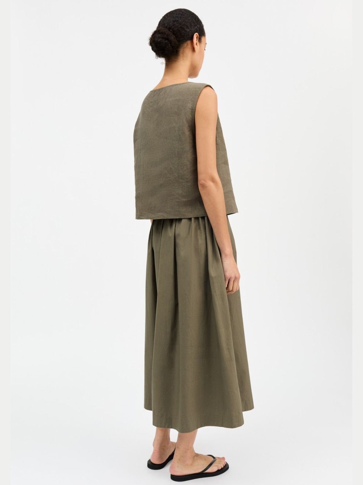Vetiver Vest Top - Khaki