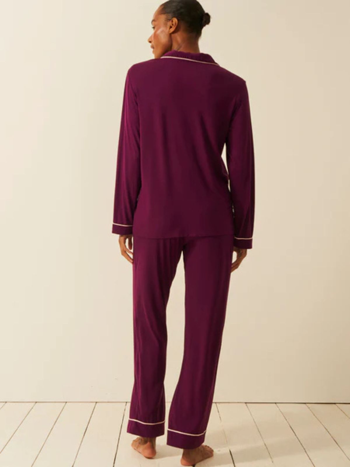 Long PJ Set - Black Cherry