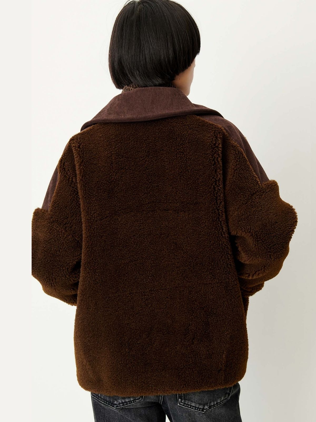 Icy Rocky Faux Fur Jacket - Brown