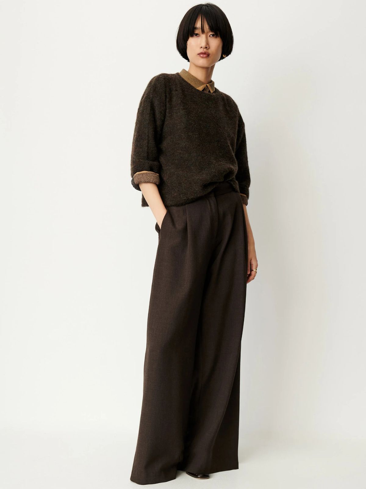 London Alpaca Jumper - Brown