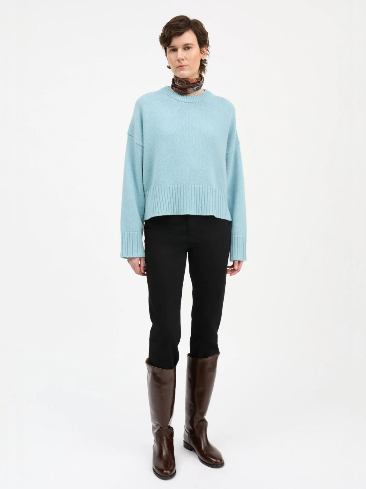 Campa merino Jumper - Aqua
