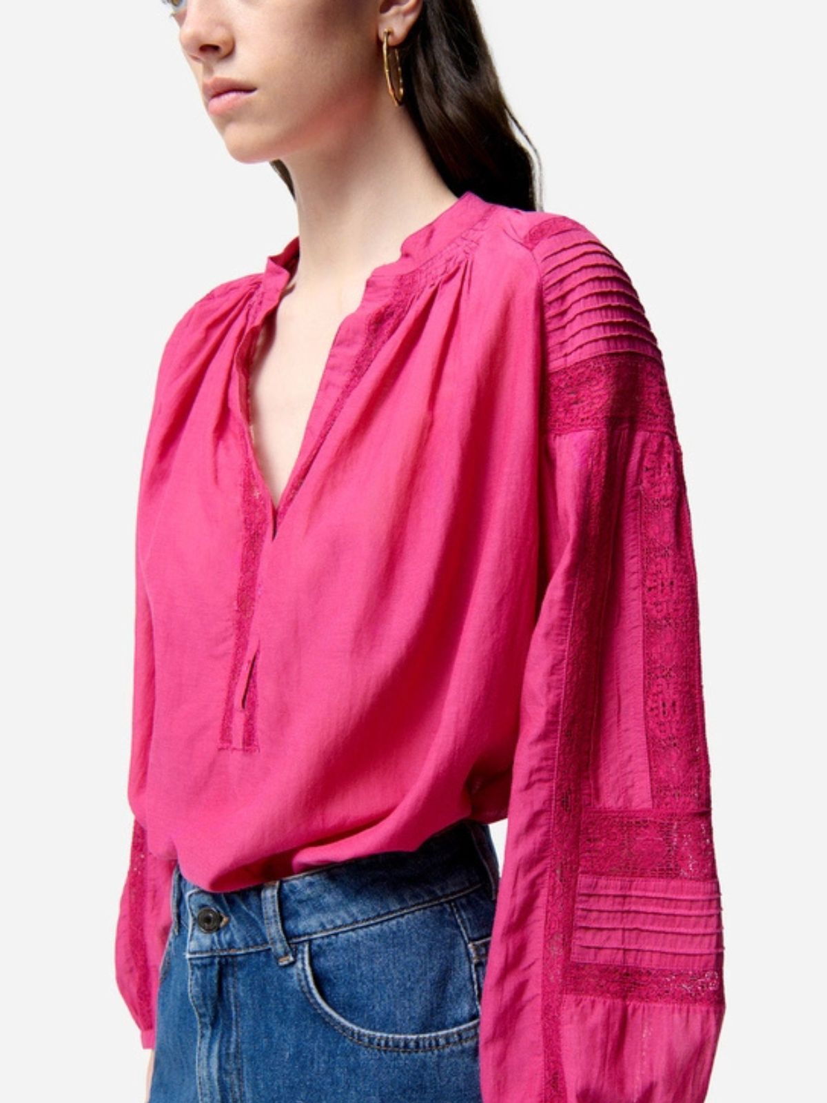 Nipoa Blouse - Fuchsia