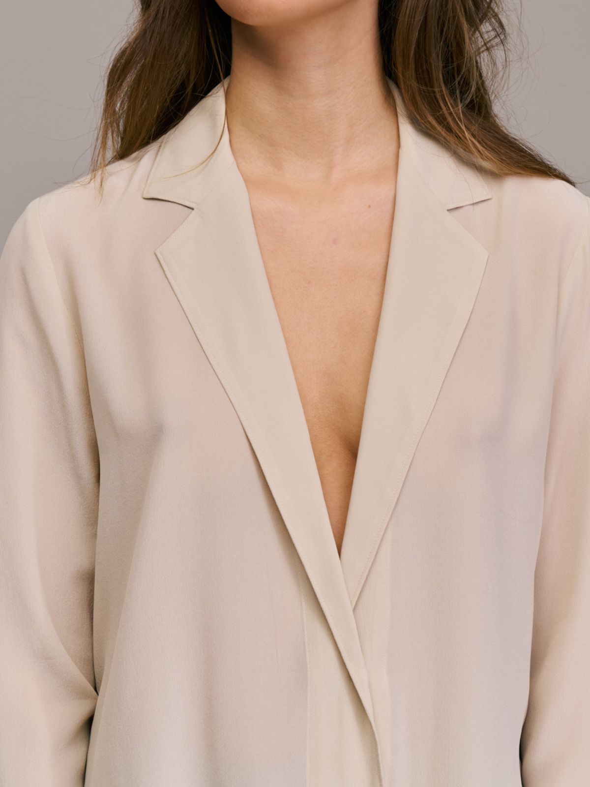Castia Deep V-Neck Shirt