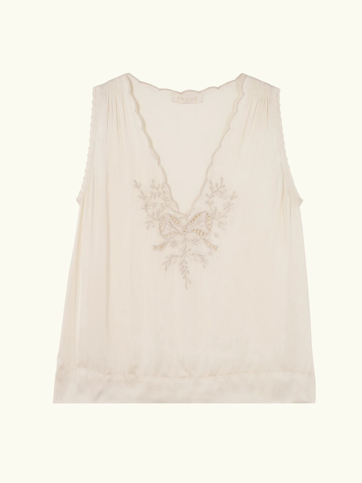 Remi Embroidered Vest Top