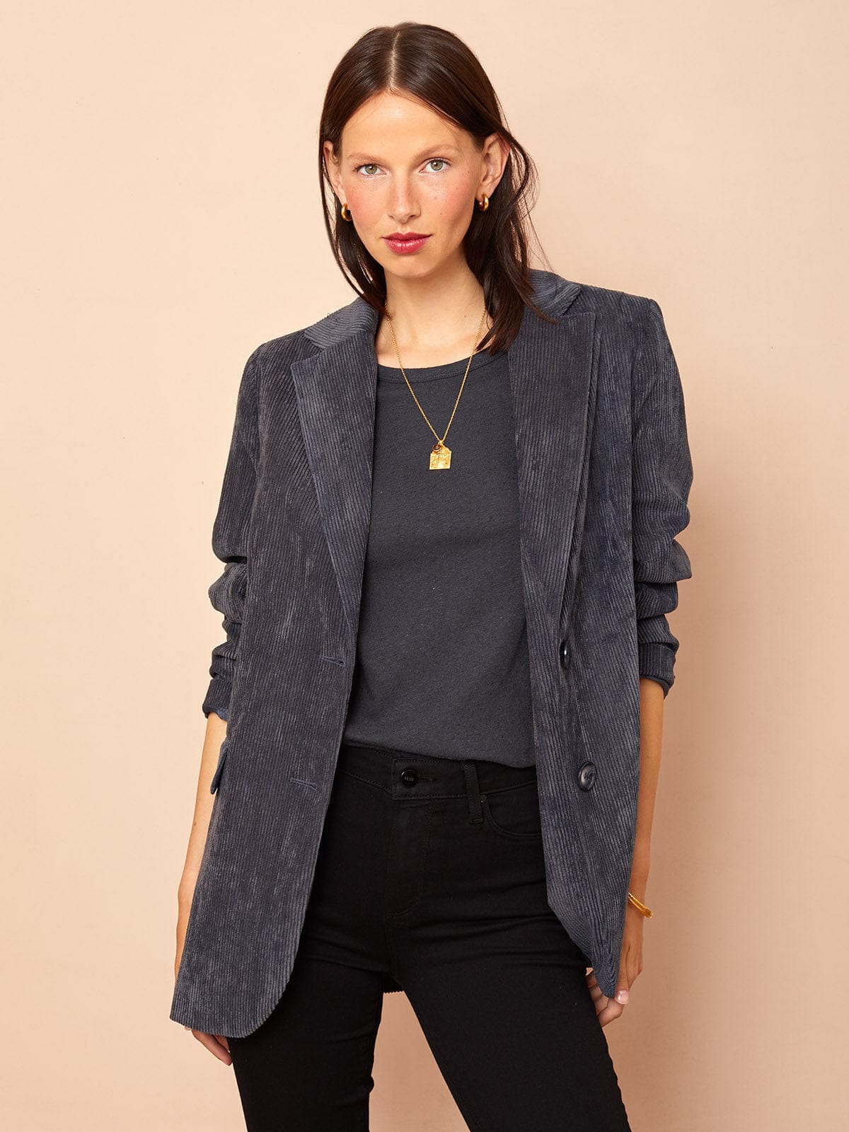Iris Fashion - BY IRIS - Cynthia Cord Blazer – Blue