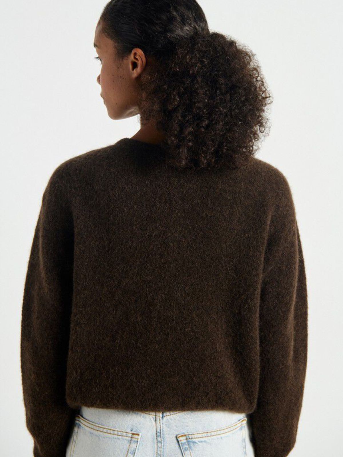AMERICAN VINTAGE Vitow Melange Brown Cardigan 