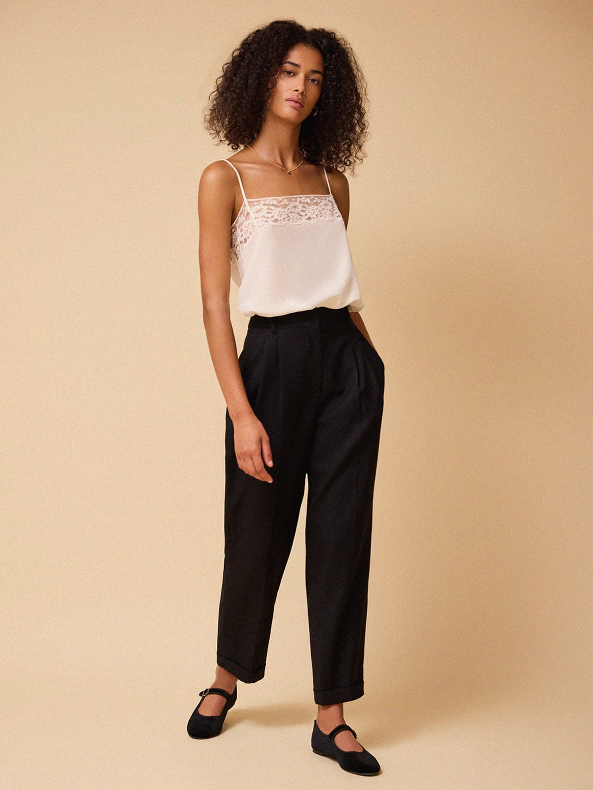 Iris Fashion - BY IRIS - Sutton Tapered Trouser – Black