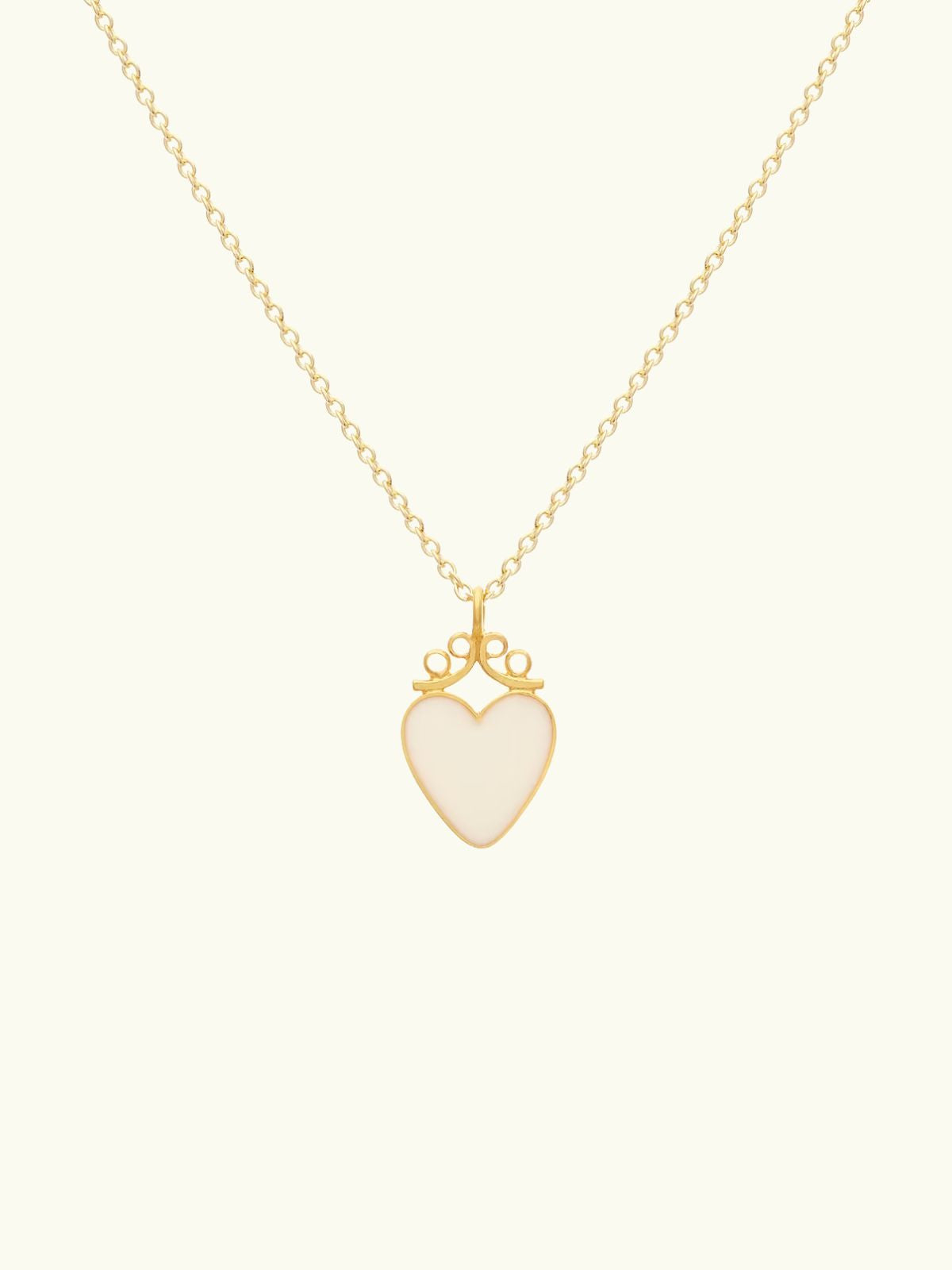 Enamel Love Heart Wrap Necklace